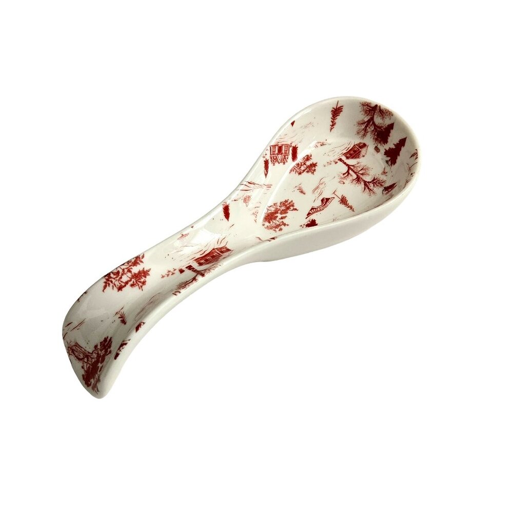 Grace Teaware Red Village Spoon Rest